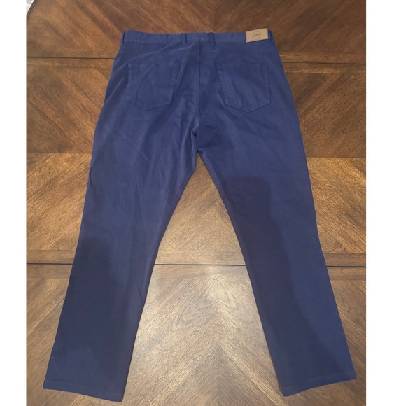 Peter‎ Millar Mens Size 36 Navy Blue Pants Casual Dress Chinos |E1 - Picture 2 of 7
